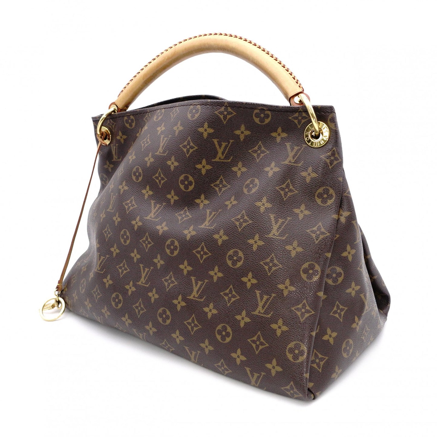 LOUIS VUITTON Artsy MM Monogram Canvas Shoulder Bag, Leather and PVC, Brown