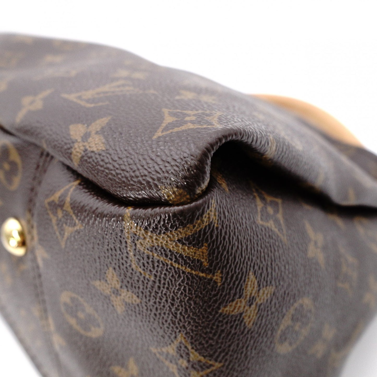 LOUIS VUITTON Artsy MM Monogram Canvas Shoulder Bag, Leather and PVC, Brown