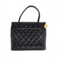 CHANEL Tote, Tote Bag, Leather, Black, Gold Hardware, Shoulder Strap, Vintage