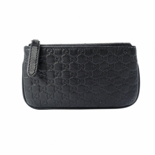 Gucci Shima Coin Case Leather Black Men's