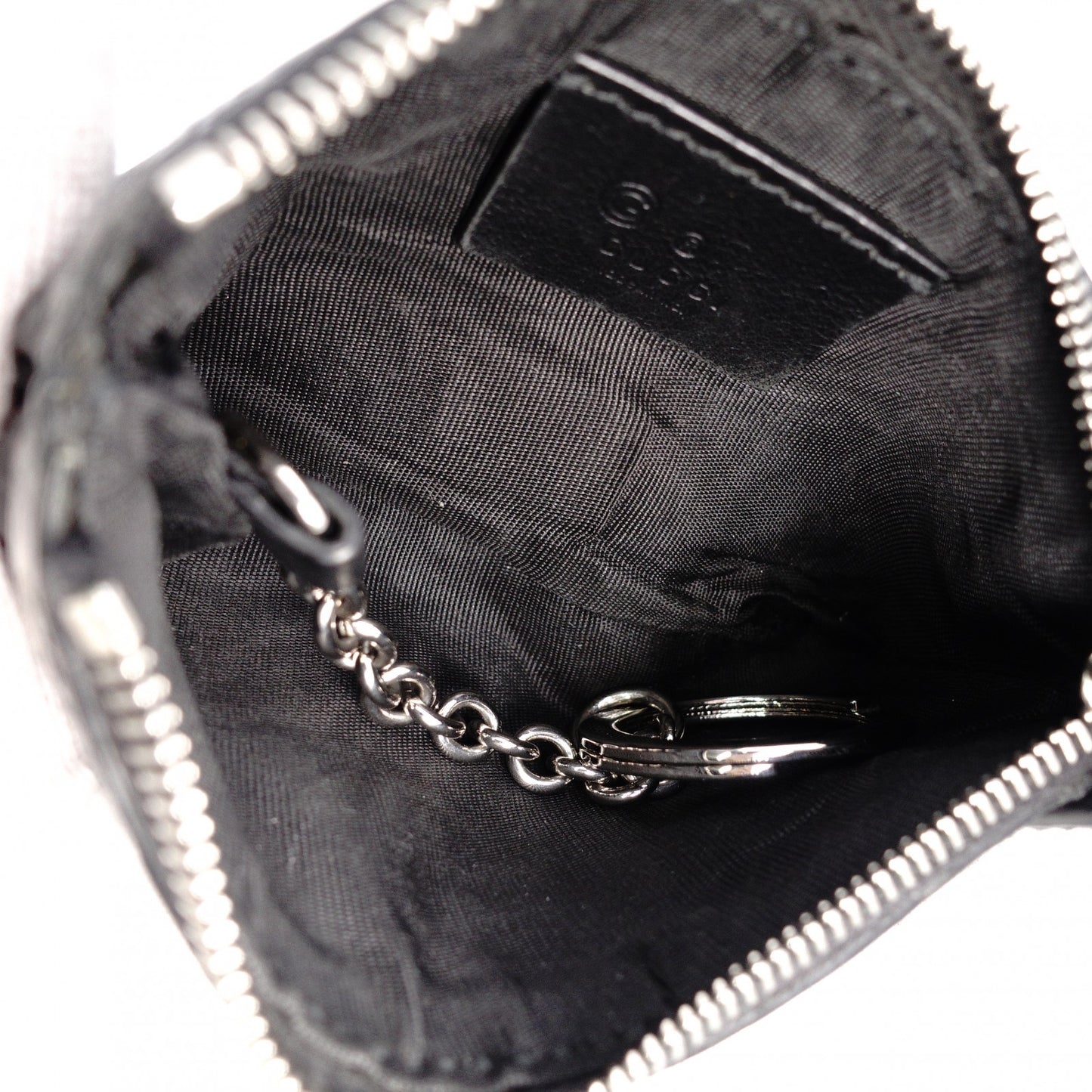 Gucci Shima Coin Case Leather Black Men's