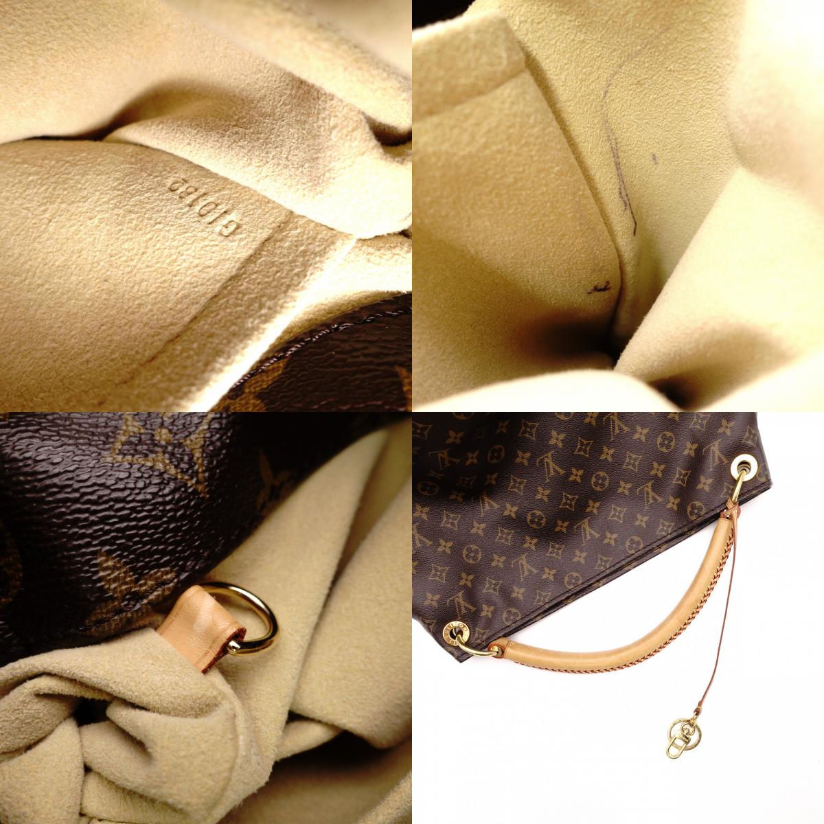 LOUIS VUITTON Artsy MM Monogram Canvas Shoulder Bag, Leather and PVC, Brown