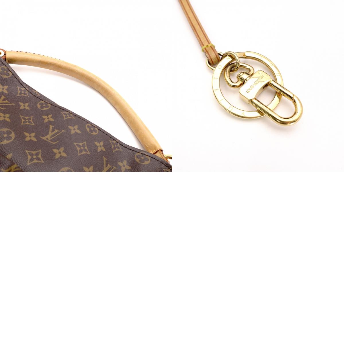 LOUIS VUITTON Artsy MM Monogram Canvas Shoulder Bag, Leather and PVC, Brown