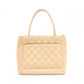 CHANEL Tote, Tote Bag, Leather, Beige, Gold Hardware, Shoulder Strap