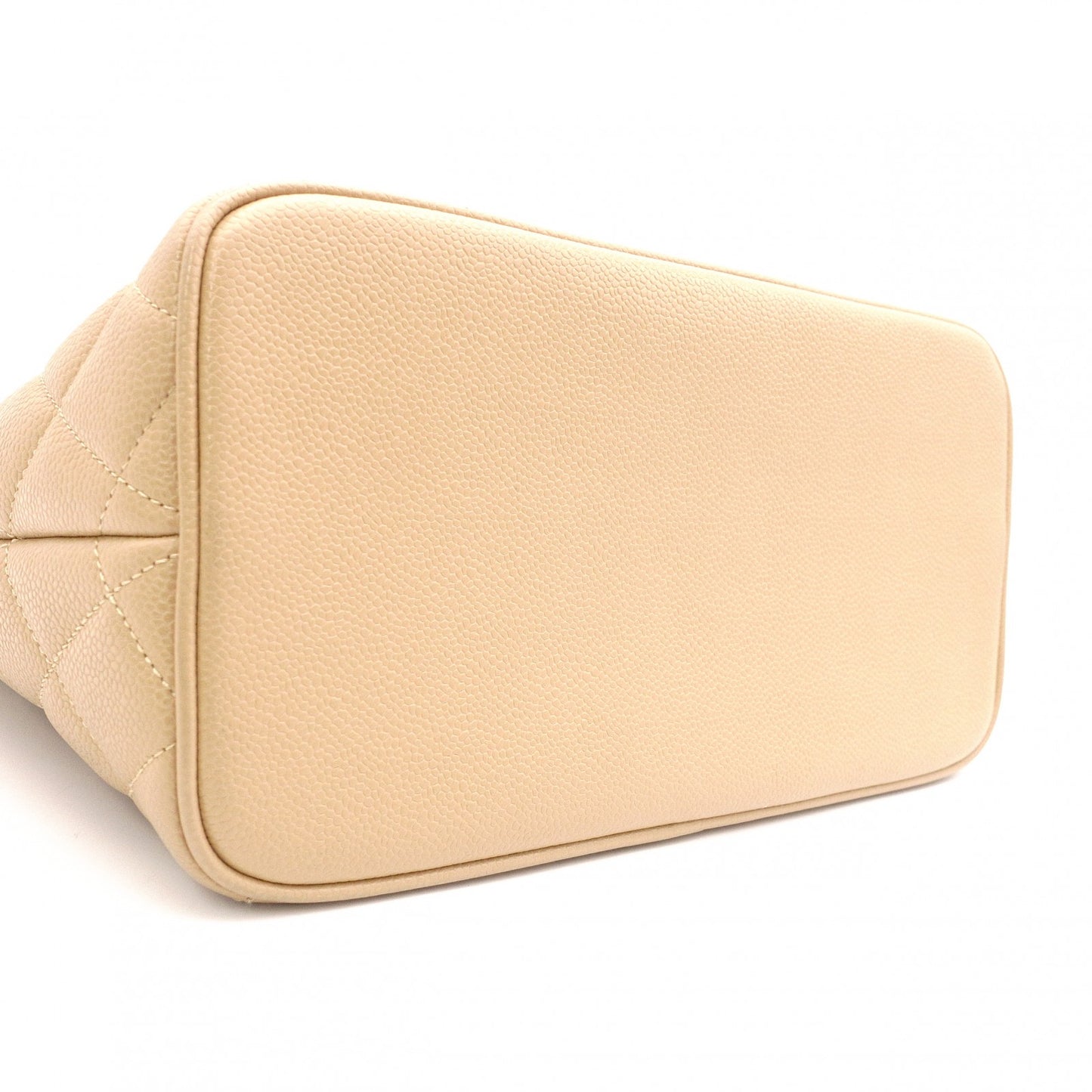CHANEL Tote, Tote Bag, Leather, Beige, Gold Hardware, Shoulder Strap