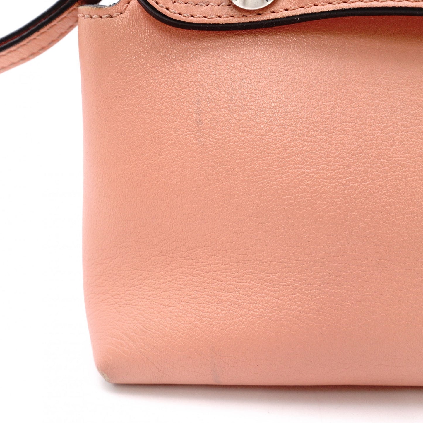 FENDI By the Way Handbag Leather Coral Pink 2-Way