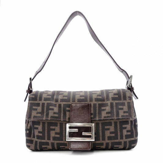 FENDI Mamma Bucket Zucca Shoulder Bag Canvas