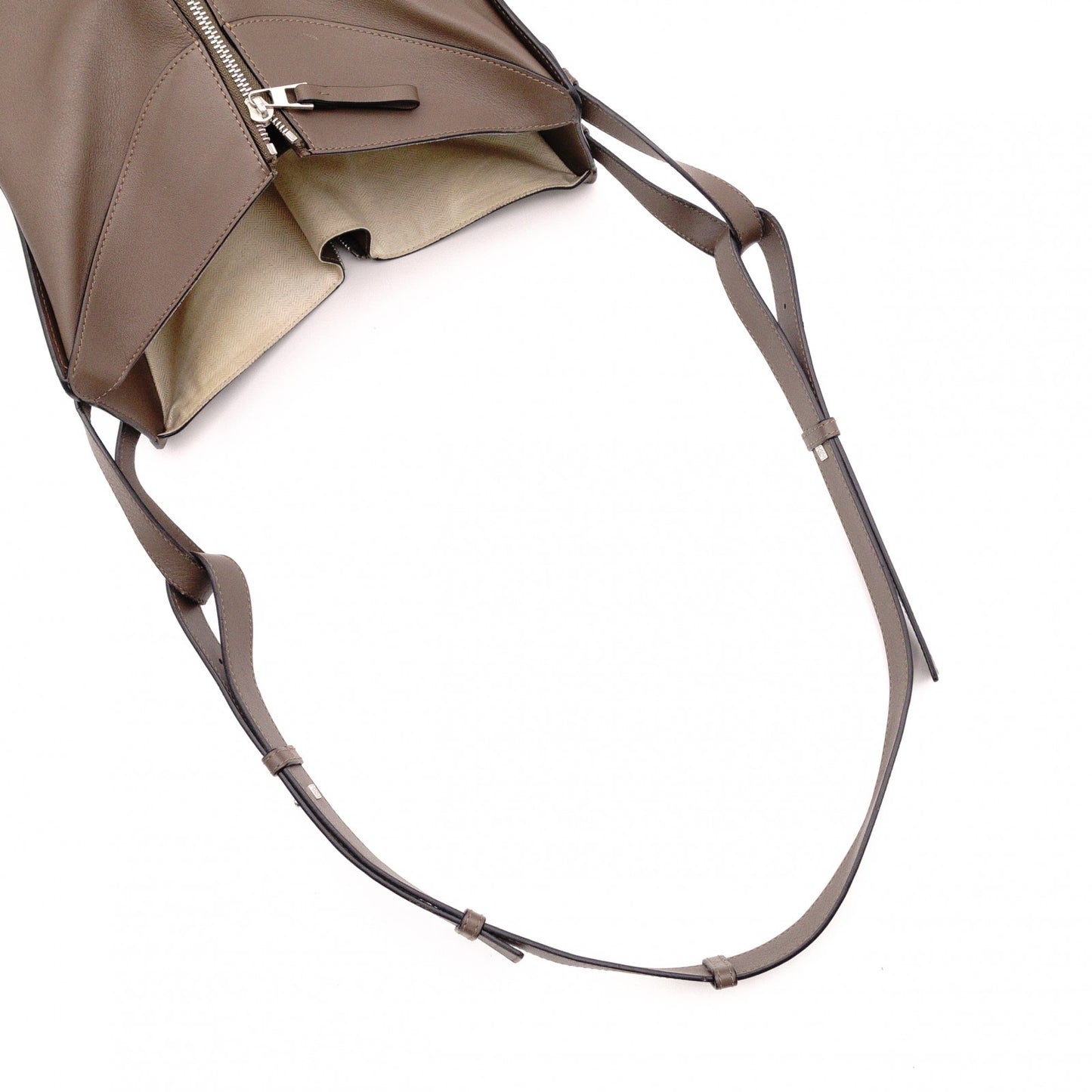 LOEWE Hammock Small Handbag, Leather, Brown, 2-Way Crossbody
