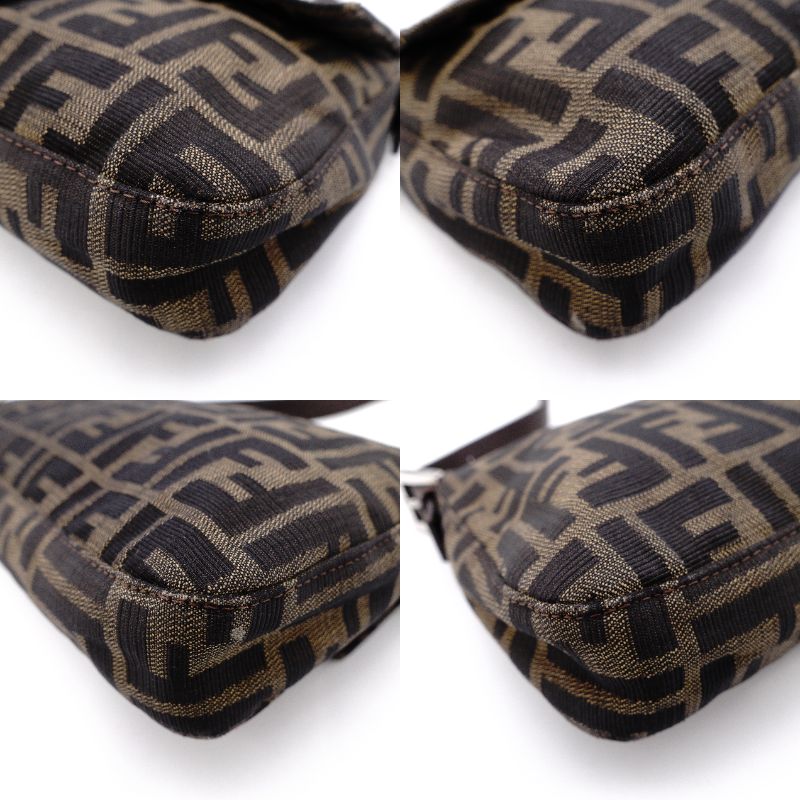 FENDI Mamma Bucket Zucca Shoulder Bag Canvas