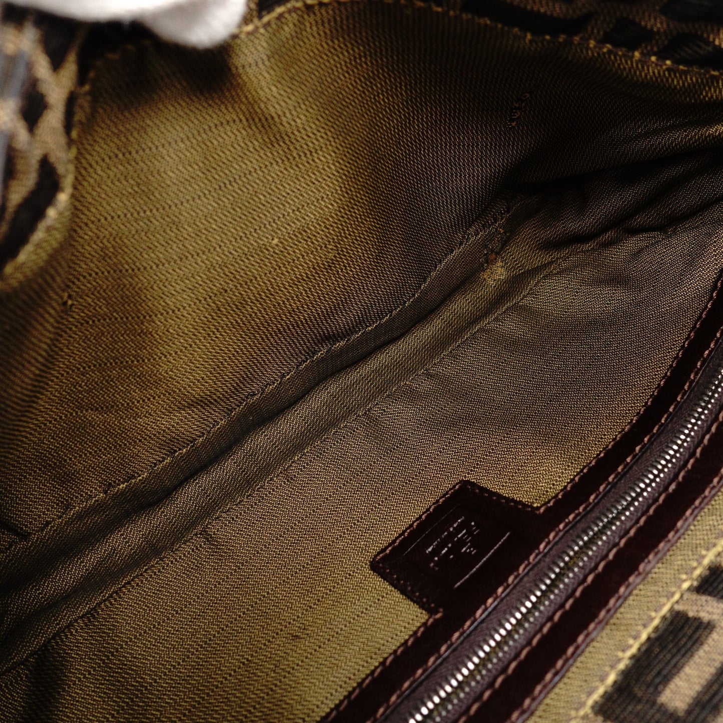 FENDI Mamma Bucket Zucca Shoulder Bag Canvas