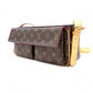 LOUIS VUITTON Vivacité MM Monogram Canvas Shoulder Bag, Leather and PVC, Brown