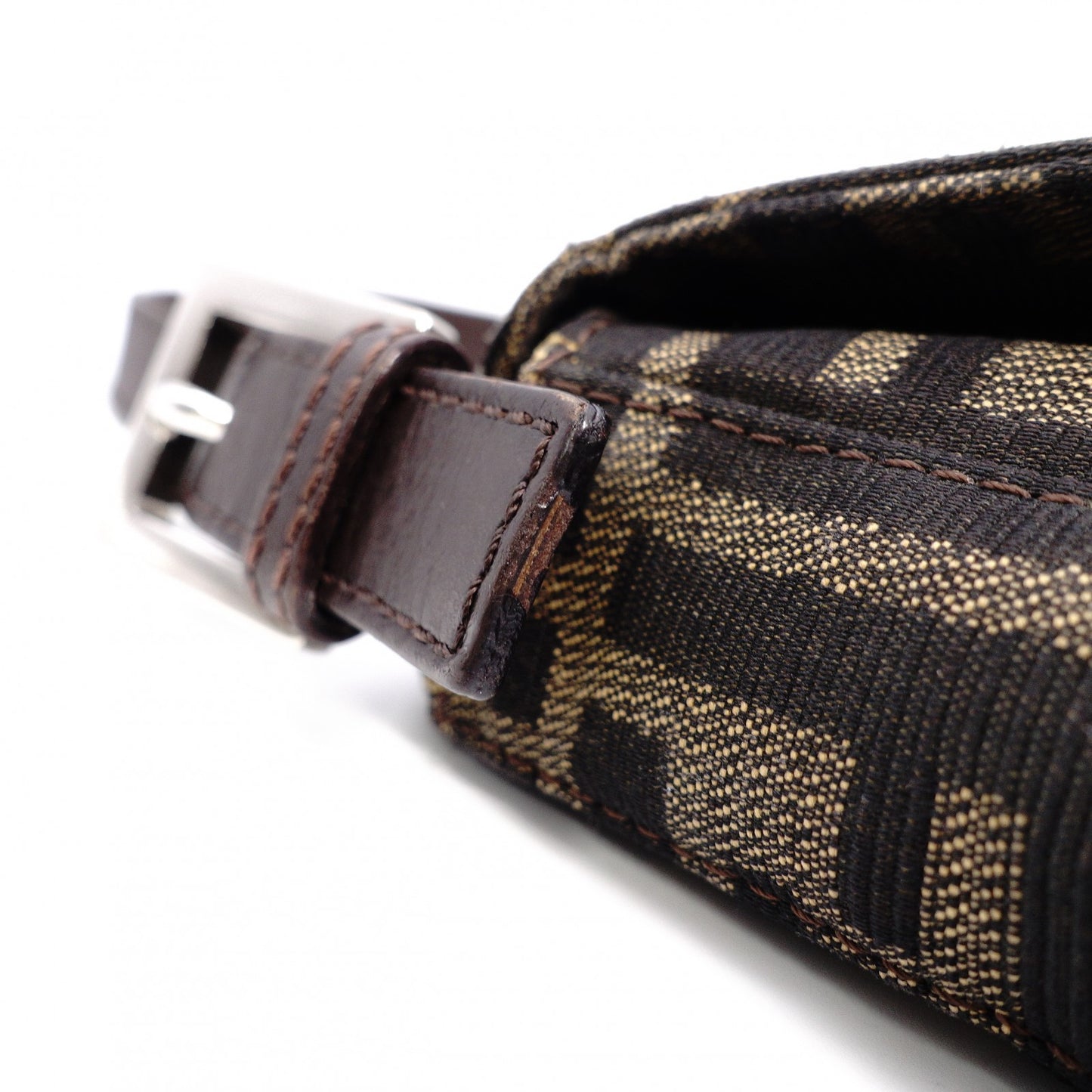 FENDI Mamma Bucket Zucca Shoulder Bag Canvas