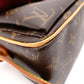 LOUIS VUITTON Vivacité MM Monogram Canvas Shoulder Bag, Leather and PVC, Brown