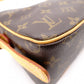 LOUIS VUITTON Vivacité MM Monogram Canvas Shoulder Bag, Leather and PVC, Brown