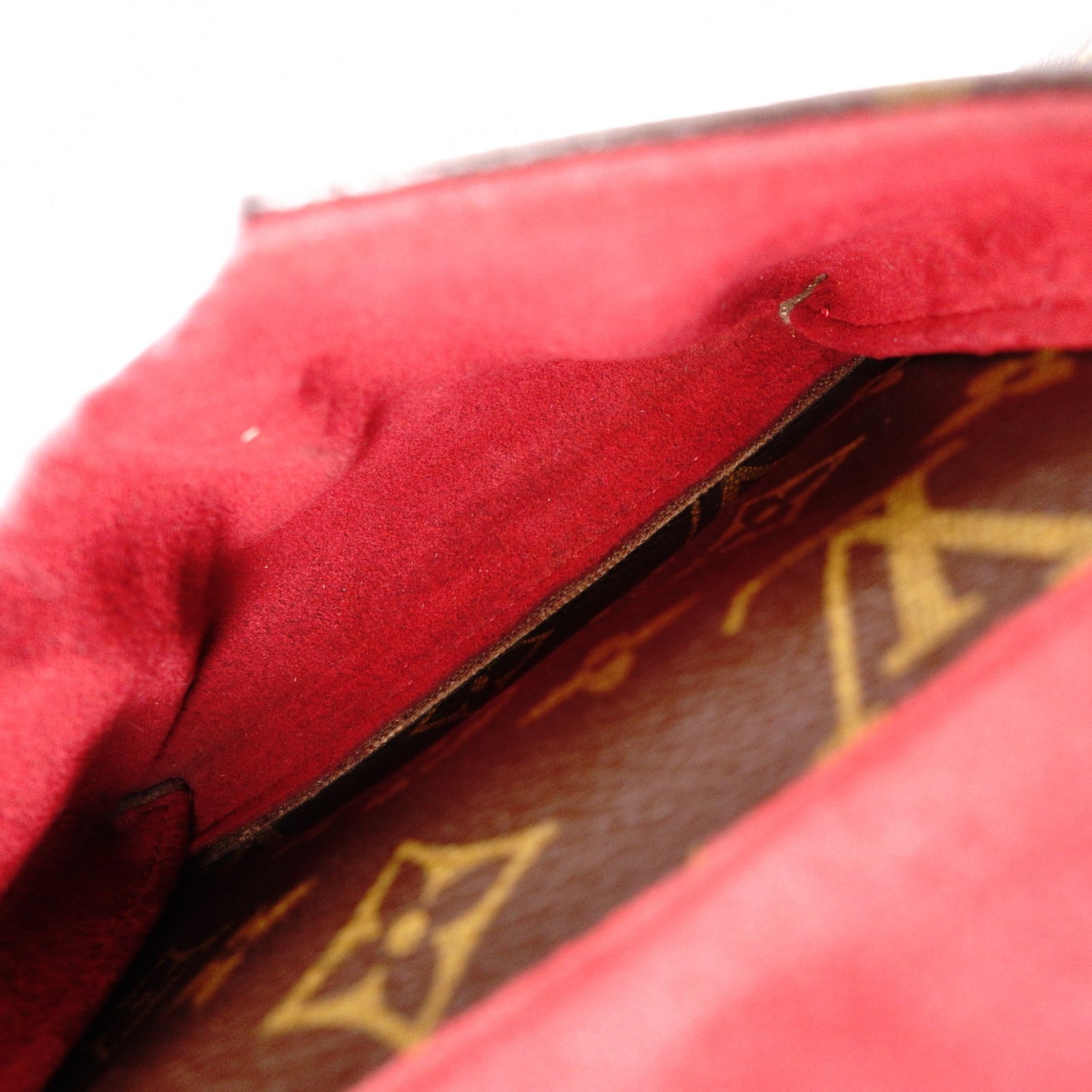 LOUIS VUITTON Vivacité MM Monogram Canvas Shoulder Bag, Leather and PVC, Brown