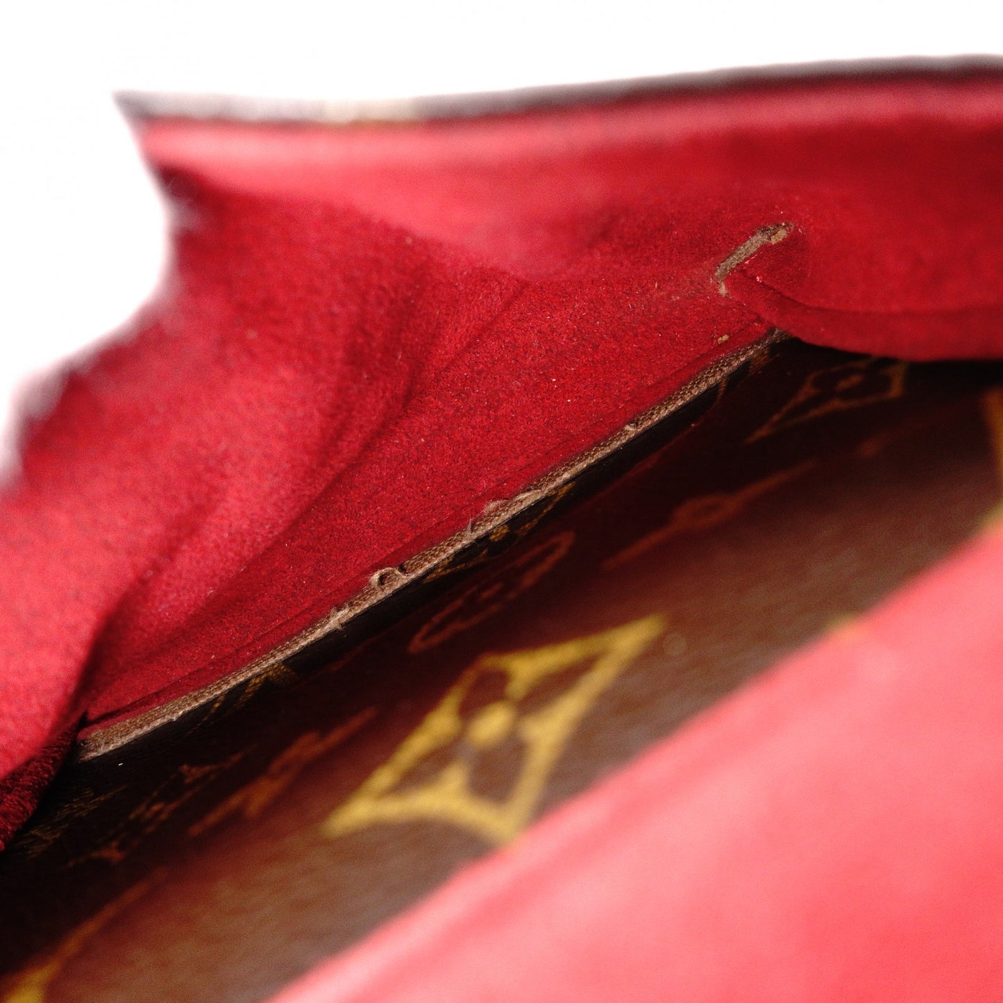 LOUIS VUITTON Vivacité MM Monogram Canvas Shoulder Bag, Leather and PVC, Brown