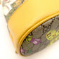 GUCCI GG Supreme Flora Bucket Bag Beige × Yellow PVC Leather 2-Way Crossbody 7-10-670