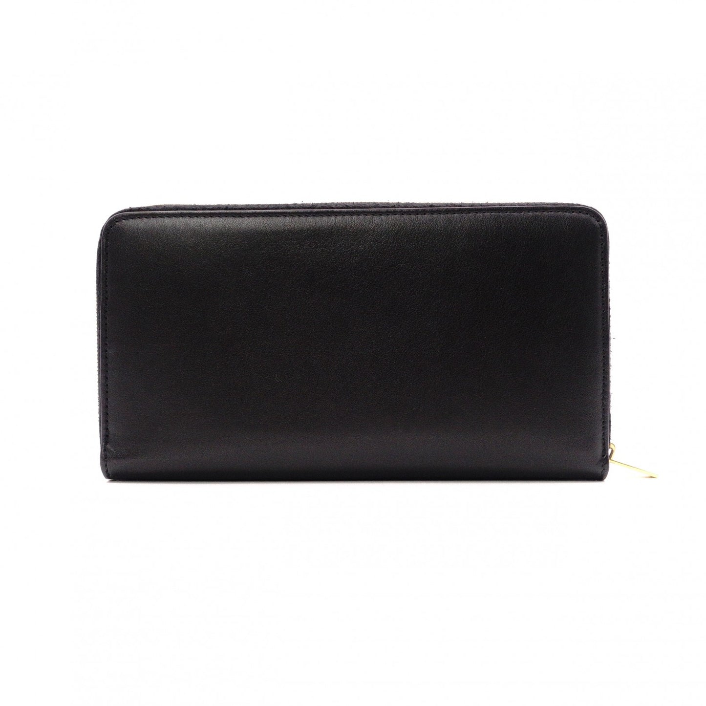 CELINE Alphabet Large Zipped Multifunction Long Wallet, Leather, Black, Gold Hardware