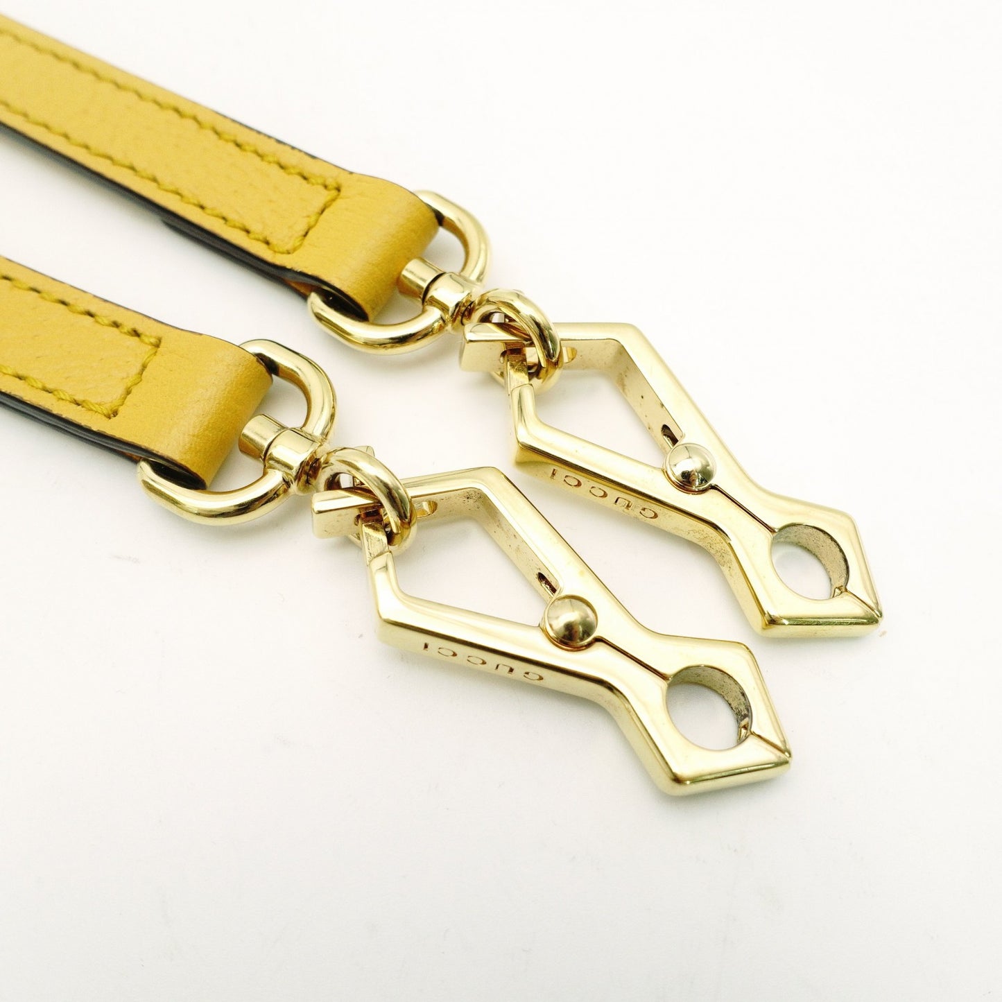 GUCCI GG Supreme Flora Bucket Bag Beige × Yellow PVC Leather 2-Way Crossbody 7-10-670