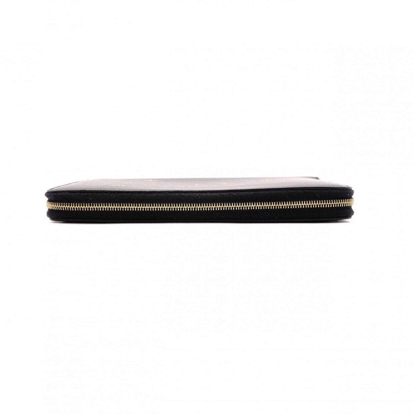 CELINE Alphabet Large Zipped Multifunction Long Wallet, Leather, Black, Gold Hardware