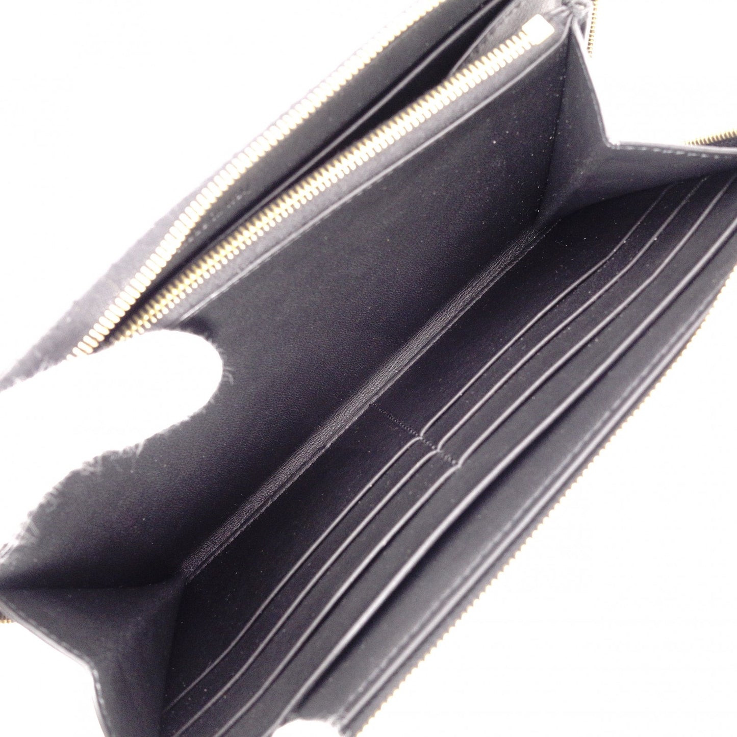 CELINE Alphabet Large Zipped Multifunction Long Wallet, Leather, Black, Gold Hardware