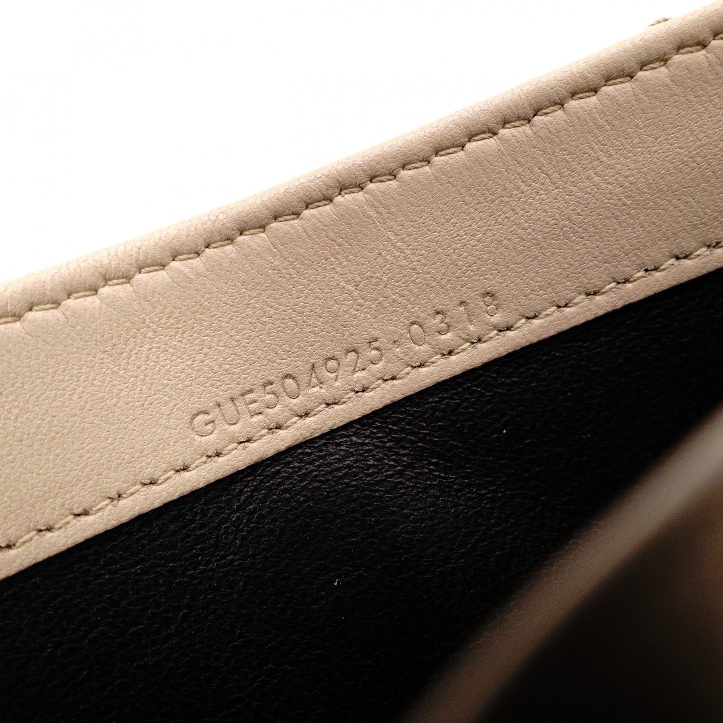 SAINT LAURENT Cassandra Long Wallet, Leather, Beige, Silver Hardware