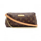 LOUIS VUITTON Eva Monogram Canvas Shoulder Bag, PVC/Leather, Brown, 2-Way