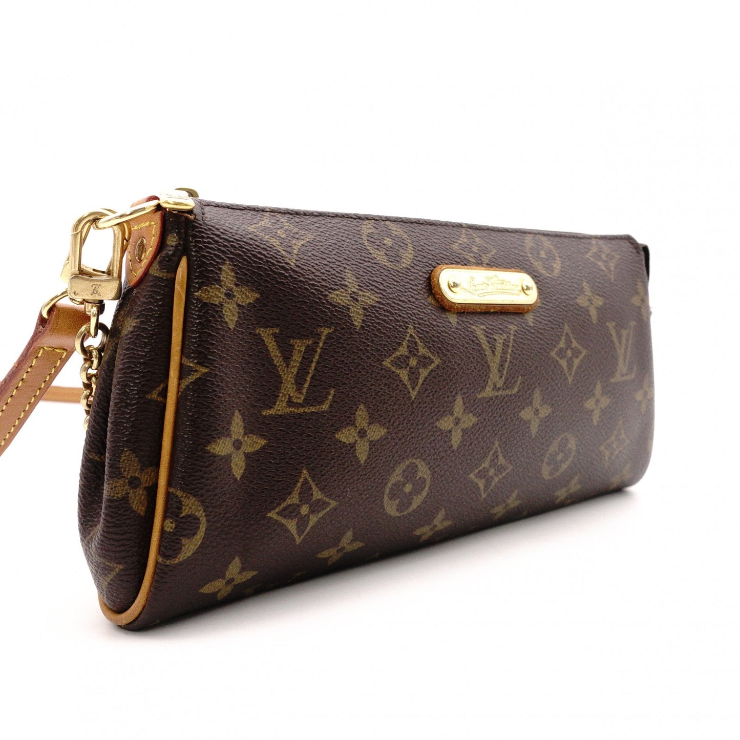 LOUIS VUITTON Eva Monogram Canvas Shoulder Bag, PVC/Leather, Brown, 2-Way