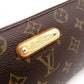 LOUIS VUITTON Eva Monogram Canvas Shoulder Bag, PVC/Leather, Brown, 2-Way