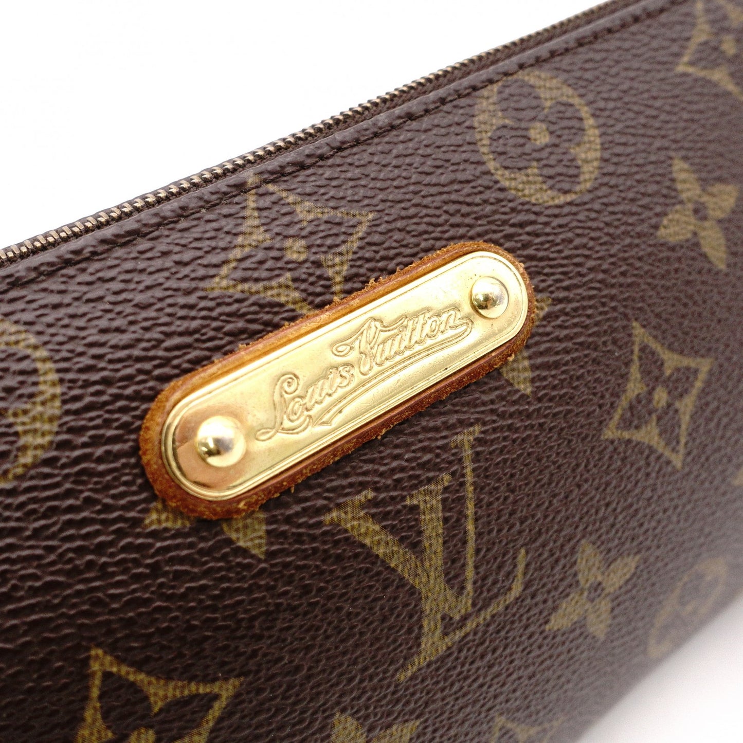 LOUIS VUITTON Eva Monogram Canvas Shoulder Bag, PVC/Leather, Brown, 2-Way