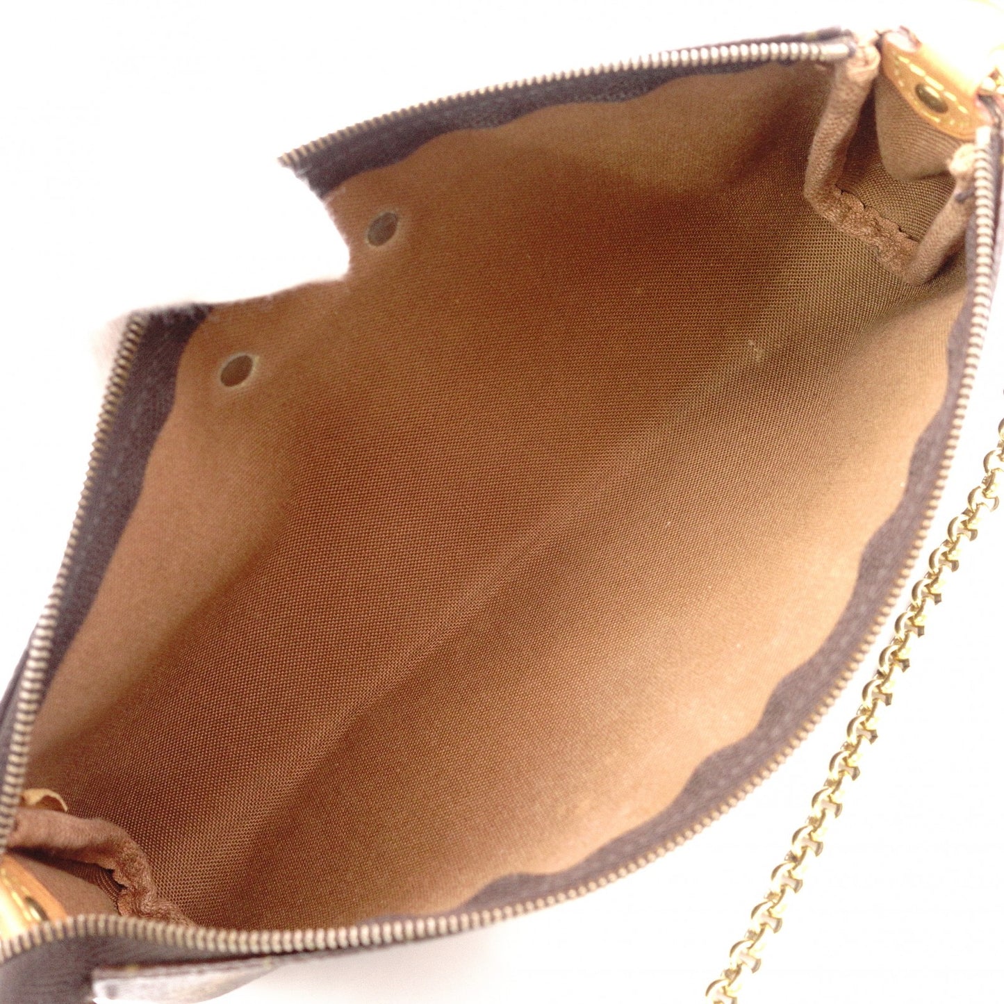 LOUIS VUITTON Eva Monogram Canvas Shoulder Bag, PVC/Leather, Brown, 2-Way