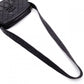CHANEL Matelassé Fringe Shoulder Bag Black Leather Black Logo