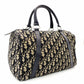 Christian Dior Trotter Mini Boston Beige × Navy Handbag Vintage 7-10-866