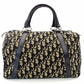 Christian Dior Trotter Mini Boston Beige × Navy Handbag Vintage 7-10-866