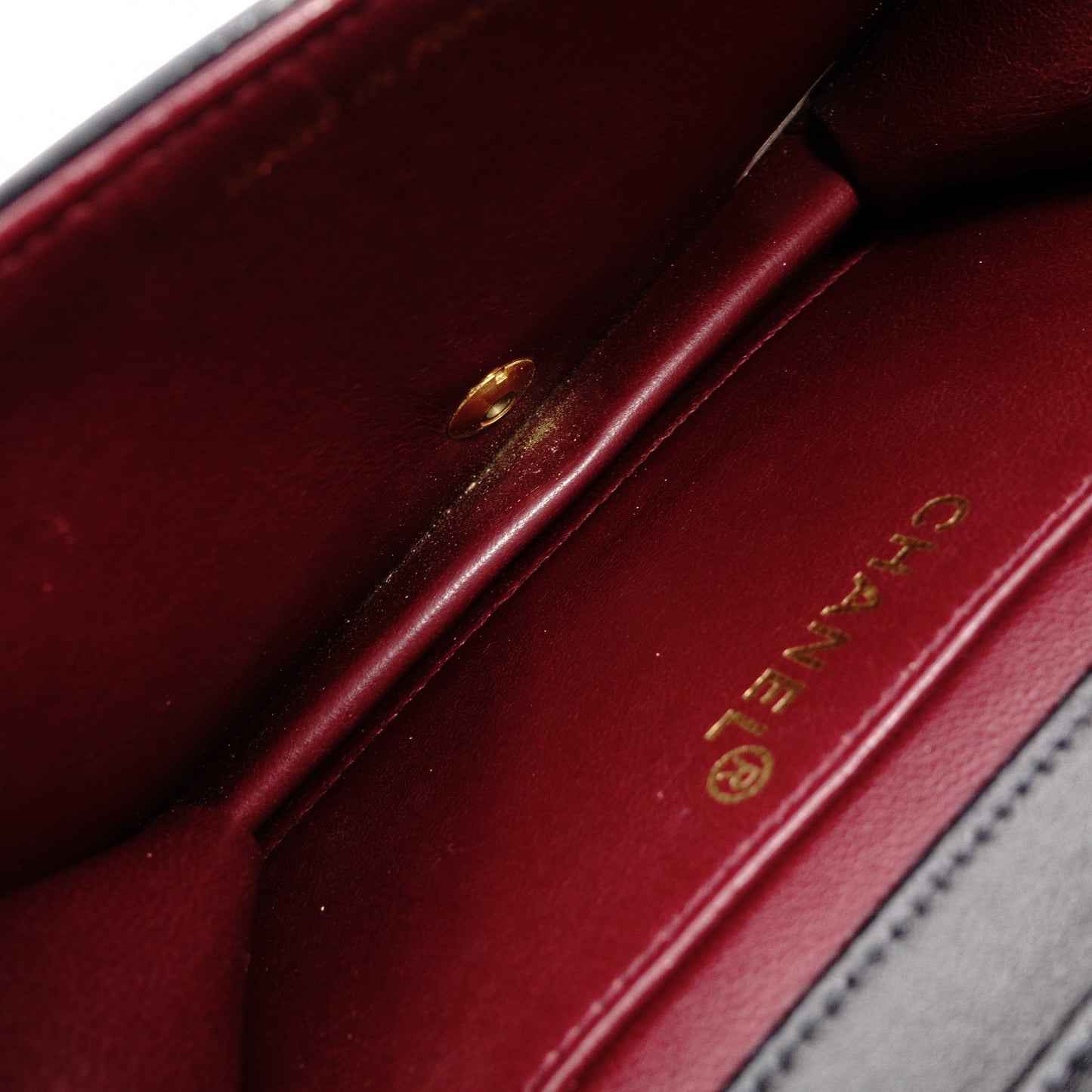 CHANEL Matelassé Shoulder Bag Leather Black Gold Hardware