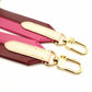 Louis Vuitton Signature Strap Pink × Burgundy Leather Gold Hardware 7-10-1029