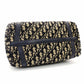 Christian Dior Trotter Mini Boston Beige × Navy Handbag Vintage 7-10-866