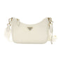 PRADA Re-Edition Shoulder Bag Leather White 2-Way