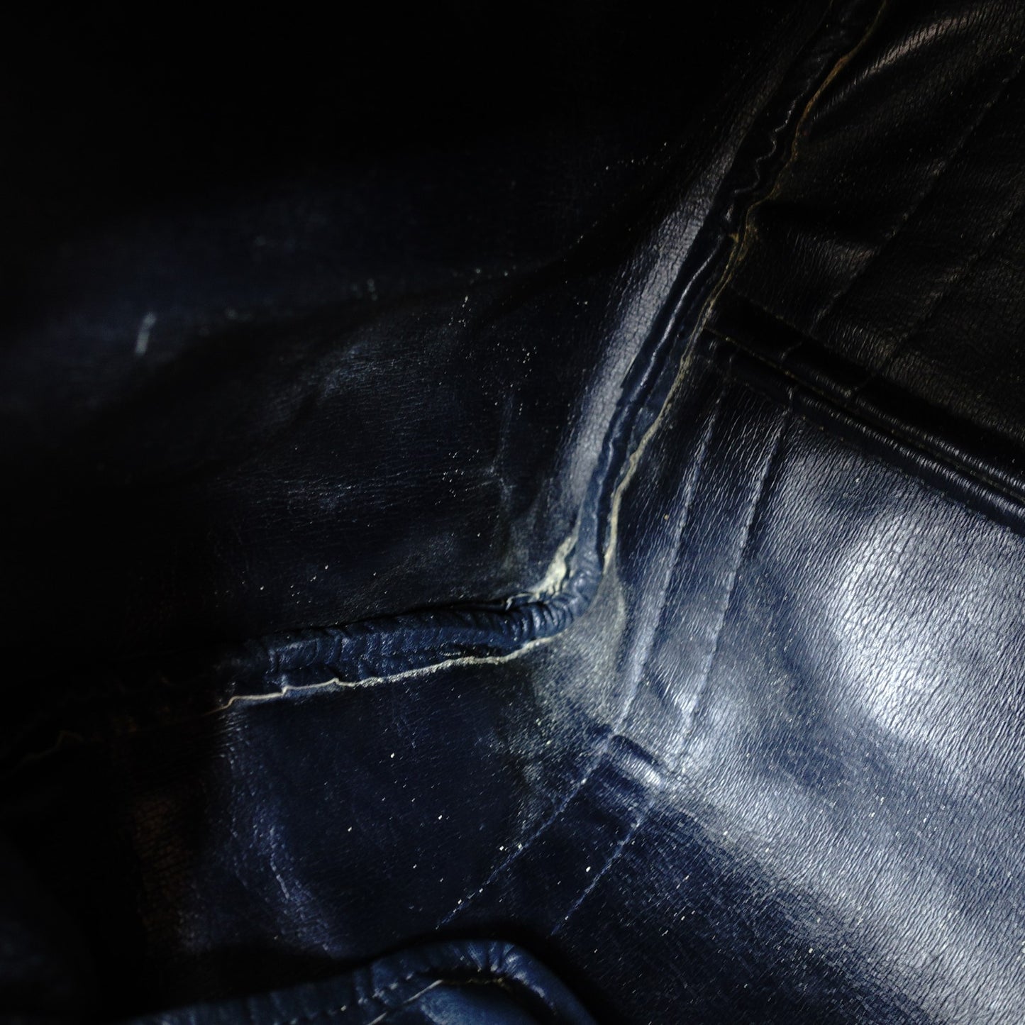 Christian Dior Trotter Mini Boston Beige × Navy Handbag Vintage 7-10-866