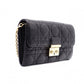 Christian Dior Miss Dior Chain Wallet, Long Wallet, Leather, Black with Gold Hardware