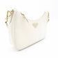 PRADA Re-Edition Shoulder Bag Leather White 2-Way