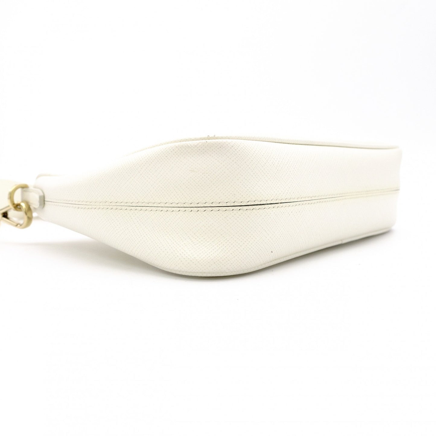 PRADA Re-Edition Shoulder Bag Leather White 2-Way