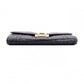 Christian Dior Miss Dior Chain Wallet, Long Wallet, Leather, Black with Gold Hardware