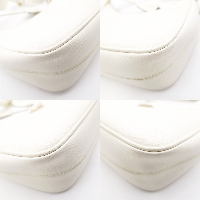PRADA Re-Edition Shoulder Bag Leather White 2-Way