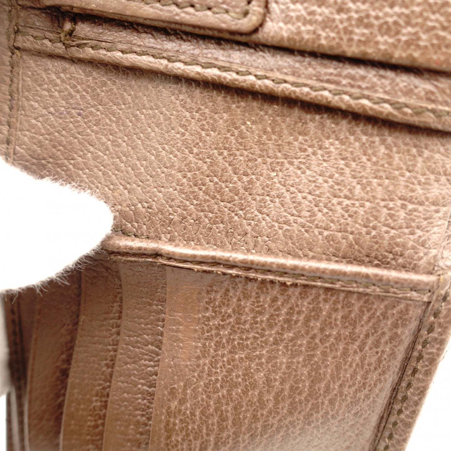 GUCCI Supreme Ophidia Compact Wallet Beige × Brown PVC Leather Mini Wallet Foldable Wallet 7-10-338