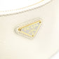 PRADA Re-Edition Shoulder Bag Leather White 2-Way