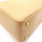 CHANEL Chocolate Bar Shoulder Bag, Leather, Beige, Vintage, Gold Hardware