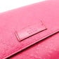 GUCCI Diamante Pink Leather Long Wallet with GG Logo, Box Included, Women's 7-10-919-2