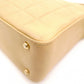CHANEL Chocolate Bar Shoulder Bag, Leather, Beige, Vintage, Gold Hardware