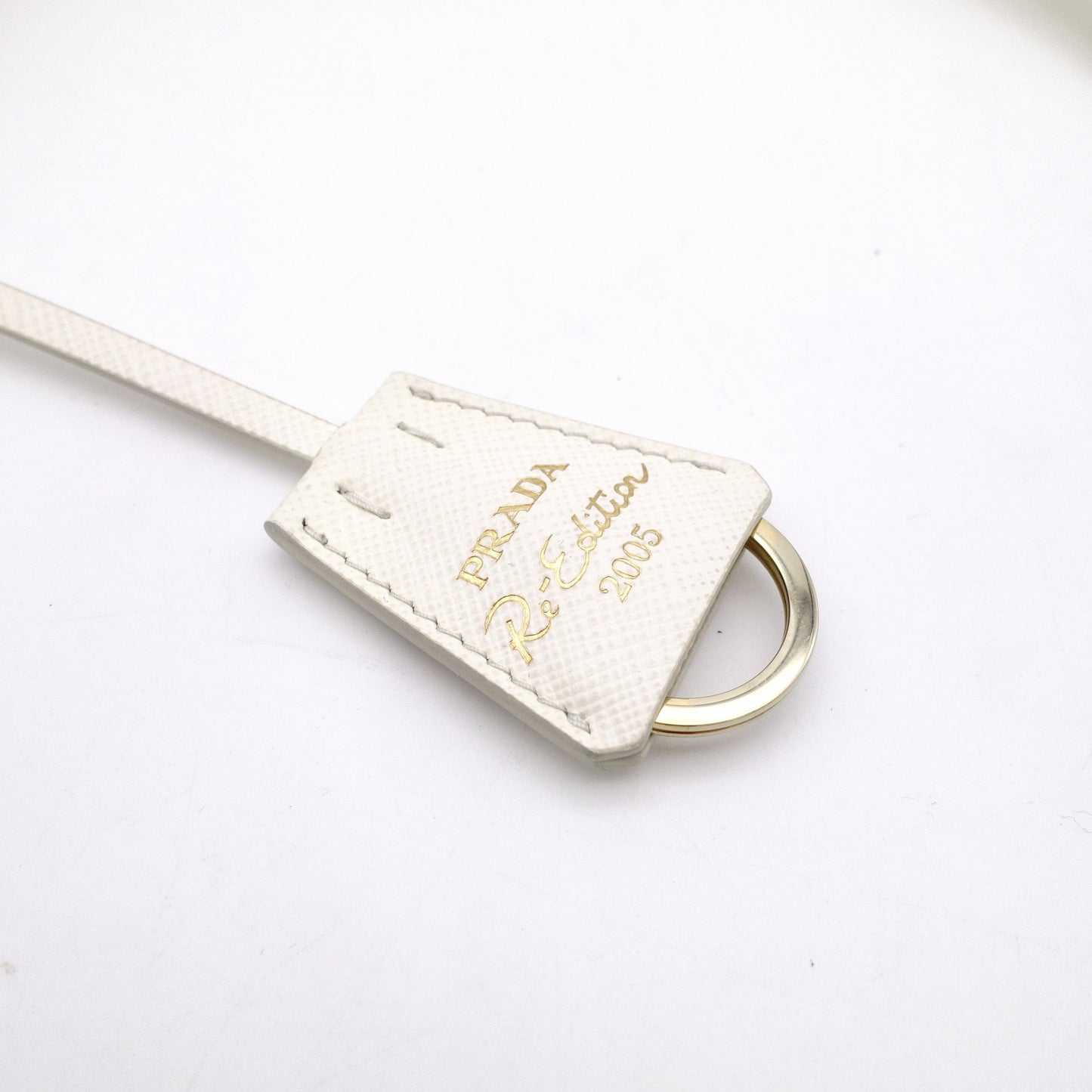 PRADA Re-Edition Shoulder Bag Leather White 2-Way